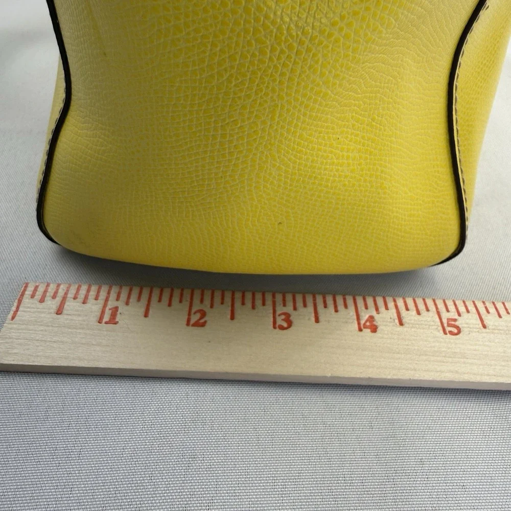 Dooney & Bourke Claremont Miller Yellow‎ Leather Satchel Purse Handbag